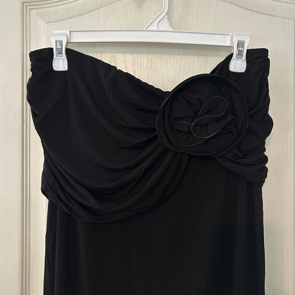 Magda Butrym Black Maxi Skirt With Floral Decor - Picture 2 of 10